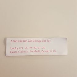 China Gourmet - Office went here for lunch today, this was in my Fortune Cookie....will go back for sure ; )  Coworkers all instantly opened theirs lol