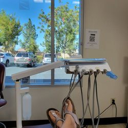 The view from one of the dental chairs