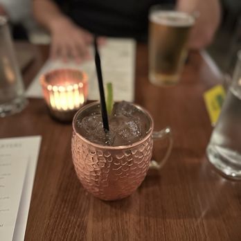 Slowly Restaurant & Lounge - Cranberry Apple Moscow Mule - Mediterranean Near Me - San Diego, California Slowly Restaurant & Lounge - Cranberry Apple Moscow Mule - Mediterranean Near Me - San Diego, California