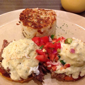 Snooze, an A.M. Eatery - Chilaquiles Benedict - Breakfast & Brunch Near Me - Boulder, Colorado