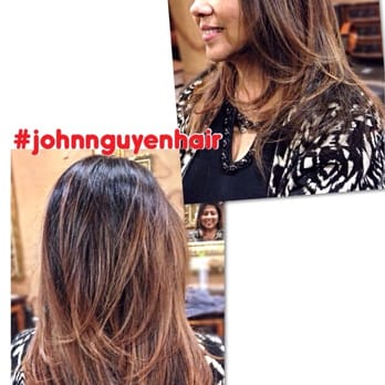 John Nguyen Hair Design Studios - Medium brown to #caramel #ombre #balayage. @johnnguyenhair @makeupby_kimm @wellahair - Hair Stylists Near Me - Flower Mound, Texas John Nguyen Hair Design Studios - Medium brown to #caramel #ombre #balayage. @johnnguyenhair @makeupby_kimm @wellahair - Hair Stylists Near Me - Flower Mound, Texas