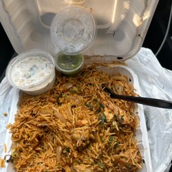 Curry Hut Indian Food - Chicken Biryani.