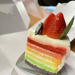 Rainbow Cake Piece Rainbow Cake Piece
