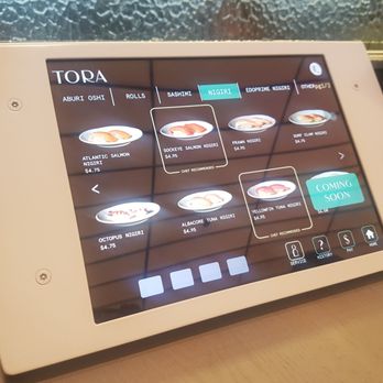 TORA - iPad Menu - Japanese Near Me - Toronto, Ontario