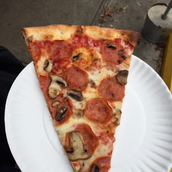 Home Slice Pizza - Mushroom and pepperoni - Pizza Near Me - Austin, Texas Home Slice Pizza - Mushroom and pepperoni - Pizza Near Me - Austin, Texas