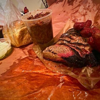 Franklin Barbecue - Brisket, Sausage, Chop Beef Quart and the extras - Barbeque Near Me - Austin, Texas