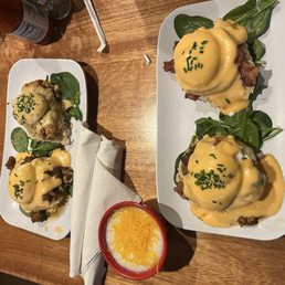 Eggs Cochon Benedict