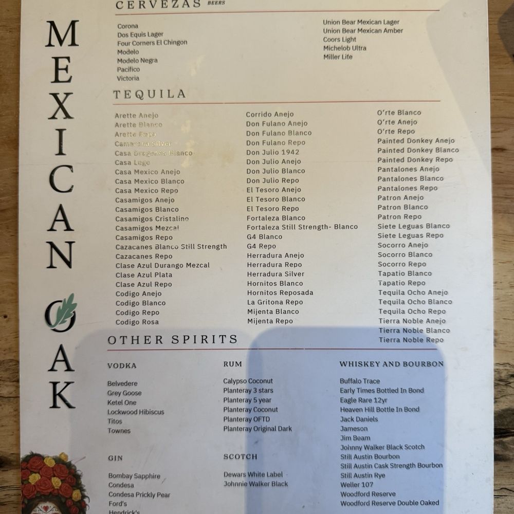 Mexican Oak - Beers, tequilas and more. - Mexican Near Me - Denton, Texas Mexican Oak - Beers, tequilas and more. - Mexican Near Me - Denton, Texas