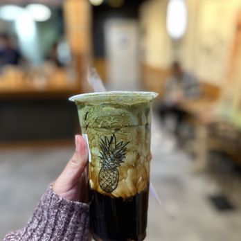 Yifang Taiwan Fruit Tea - Brown Sugar Pearl Matcha Latte (instagram: wooneats) - Coffee & Tea Near Me - San Mateo, California Yifang Taiwan Fruit Tea - Brown Sugar Pearl Matcha Latte (instagram: wooneats) - Coffee & Tea Near Me - San Mateo, California