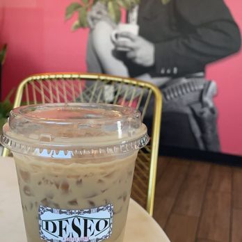 Deseo Coffee Shack - Pistachio rose latte half sweet - Coffee & Tea Near Me - Phoenix, Arizona