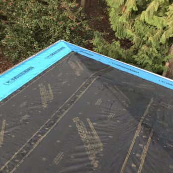 EMDF Roofing - Re sheathing with 5/8" CDX Plywood and putting down felt and Ice & Water Shield on eaves - Roofing Near Me EMDF Roofing - Re sheathing with 5/8" CDX Plywood and putting down felt and Ice & Water Shield on eaves - Roofing Near Me