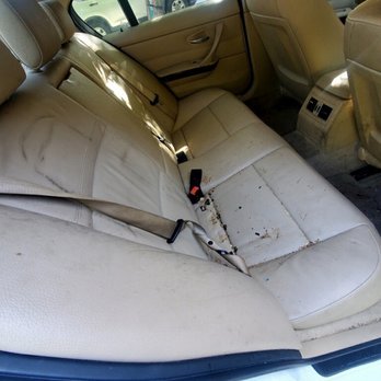 Touchless Detailing - Back seat before/after - Auto Detailing Near Me