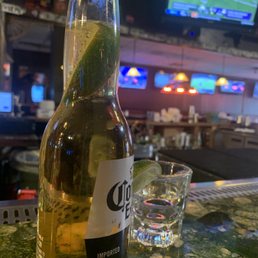 Beer and tequila. Beer and tequila.