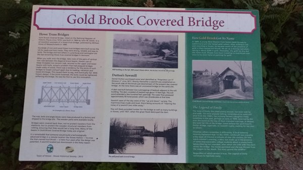 Historic Gold Brook Covered Bridge by null