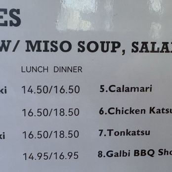 Sushi Ken - Menu - Sushi Bars Near Me - Fremont, California