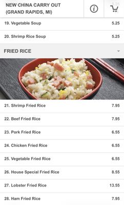 Menu photo 5 New China Carry Out Grand Rapids, MI Menu photo 5 New China Carry Out Grand Rapids, MI