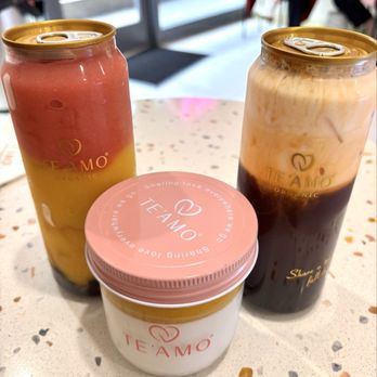 TE'AMO Boba Bar - Sunrise smoothie, mango coconut panna cotta, volcano Thai milk tea - Bubble Tea Near Me - Falls Church, Virginia TE'AMO Boba Bar - Sunrise smoothie, mango coconut panna cotta, volcano Thai milk tea - Bubble Tea Near Me - Falls Church, Virginia
