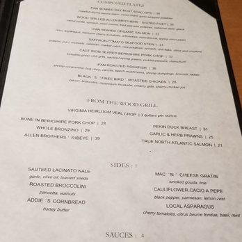 Black's Bar & Kitchen - Menu - New American Near Me - Bethesda, Maryland