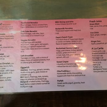 Two Chicks Cafe - Breakfast menu - Breakfast & Brunch Near Me - New Orleans, Louisiana