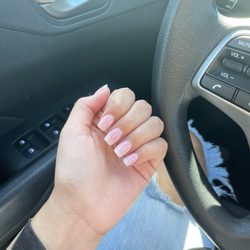 Ocean Nails - Tapered square ombré acrylics