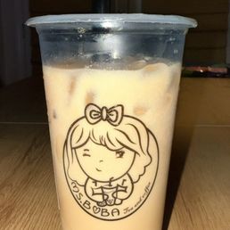 Milk tea boba no bueno the light color should have been a sign look how watery it looks Milk tea boba no bueno the light color should have been a sign look how watery it looks
