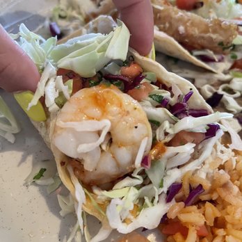 La Casita Restaurant - Shrimp tacos with no cheese - Mexican Near Me - Palm Desert, California