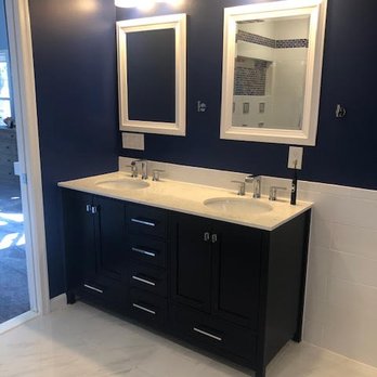 Lopez De Paz Construction - AFTER renovation - new double sink vanity - General Contractors Near Me