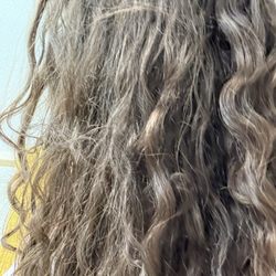 East Town Spa - Hair after rinsing out the treatment at home with no soap