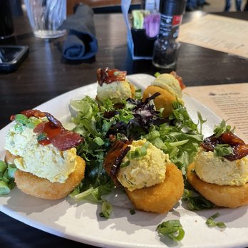 Local Goat - Deep Fried Deviled Eggs - New American Near Me - Pigeon Forge, Tennessee