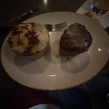 The Ranch - 8 Oz. Roasted Garlic Stuffed Pnb Filet, loaded whipped potatoes. - Steakhouses Near Me - Irving, Texas The Ranch - 8 Oz. Roasted Garlic Stuffed Pnb Filet, loaded whipped potatoes. - Steakhouses Near Me - Irving, Texas