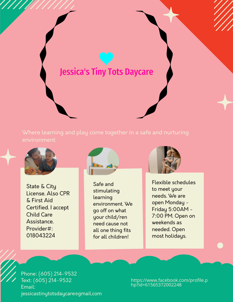 Jessica's Tiny Tots Daycare - childcare center in Sioux Falls, SD