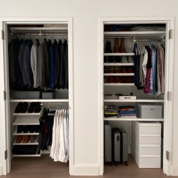 Vessen Home Improvements - Removed doors, removed built it shelves, plastered holds/re-painted, and installed new closet design. - Handyman Near Me