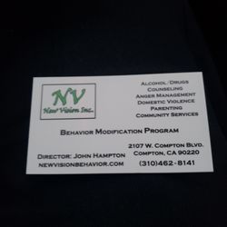 New Vision Behavior Modification Program - Correct address