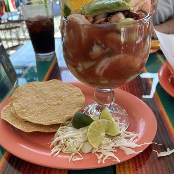 Dia de Pesca - So delicious the Copa de Camarón y Pulpo this was the medium size I couldn't finish it! - Mexican Near Me - San Jose, California