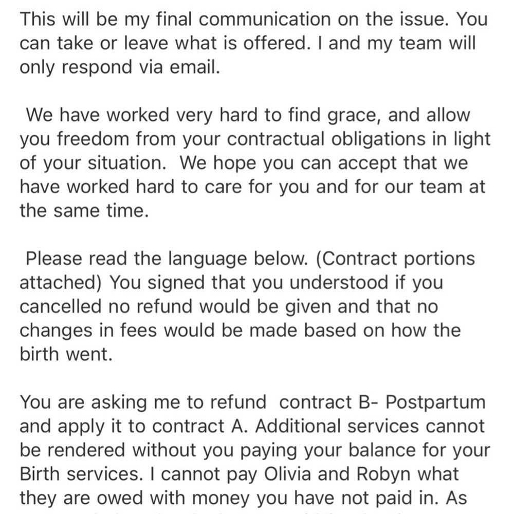 NOVA Birth Services - Email correspondence - Doulas Near Me - Dulles, Virginia