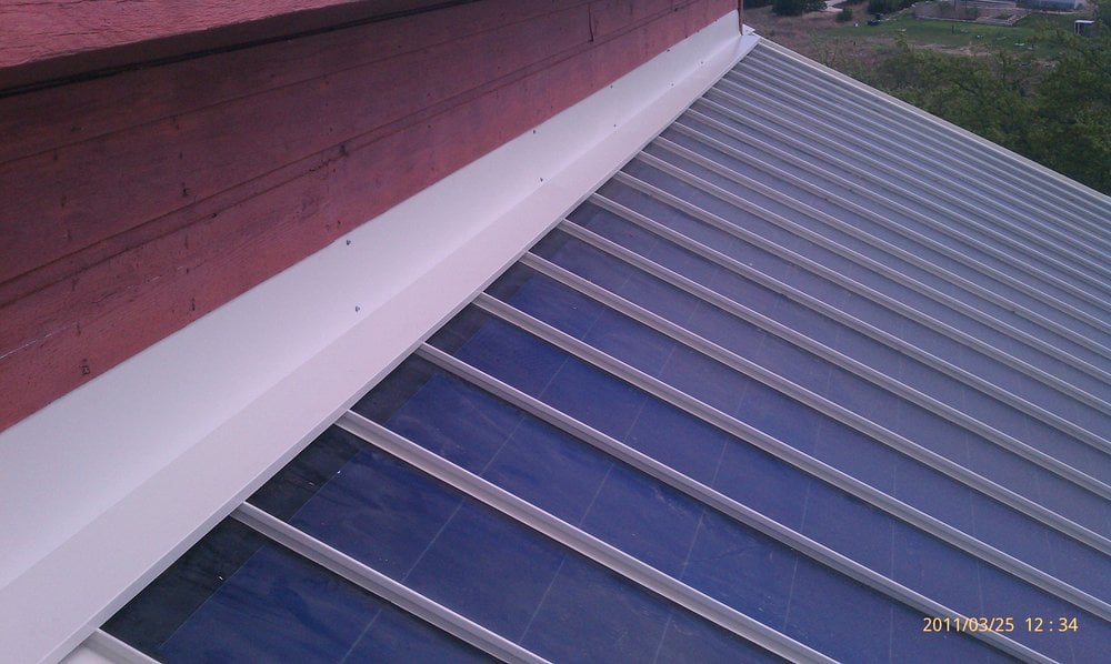 Slide of Green Metal Roofing
