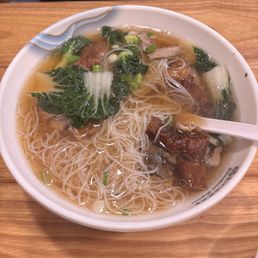 Roast Duck Egg Noodle Soup