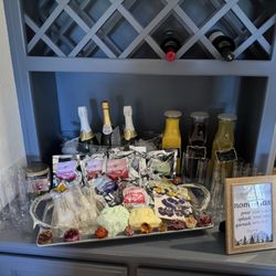 Shim’s Be Blessed Catering, Take n Bake & Food Trailer - "Mom-osa" bar for the baby shower. So much fun!!!