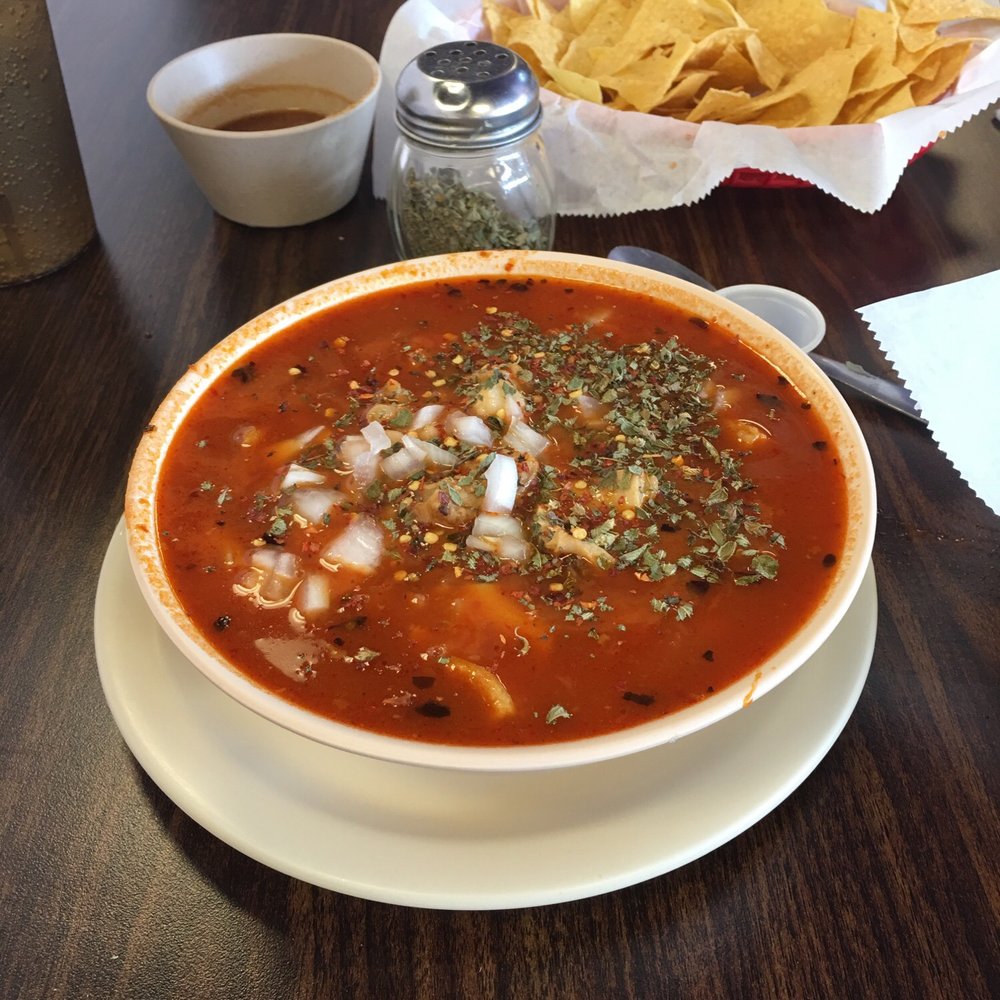Gerardo's Restaurant - a bowl of soup and chips - Mexican Near Me - Odessa, Texas