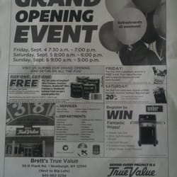 Brett's True Value - Opening