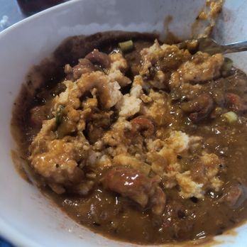Two Guys Brewing - Crawfish Etouffee over Cheesy Grits. - Breweries Near Me - Wyoming, Michigan Two Guys Brewing - Crawfish Etouffee over Cheesy Grits. - Breweries Near Me - Wyoming, Michigan