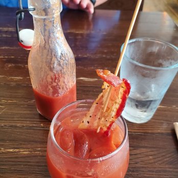 First Watch - Bloody Mary with million dollar bacon - Breakfast & Brunch Near Me - Ft. Myers, Florida First Watch - Bloody Mary with million dollar bacon - Breakfast & Brunch Near Me - Ft. Myers, Florida