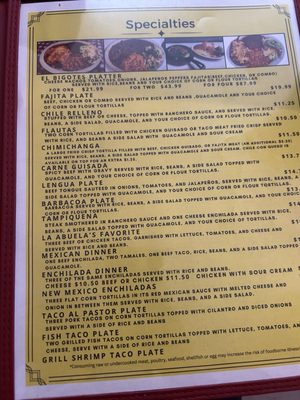 Menu photo 2 Bigotes Arlington, TX Menu photo 2 Bigotes Arlington, TX
