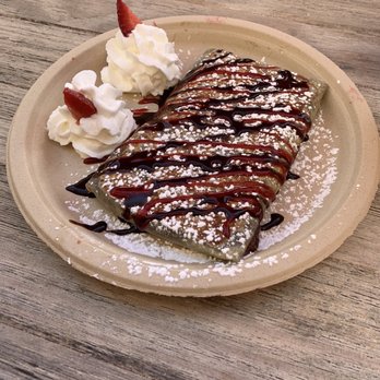 Cinnamon Tree Cafe - Nutella Crepe with strawberries - Creperies Near Me - Port Orange, Florida Cinnamon Tree Cafe - Nutella Crepe with strawberries - Creperies Near Me - Port Orange, Florida