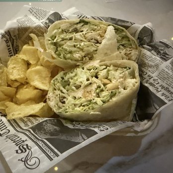 Chicago Brewhouse Riverwalk - Another view of my chicken Caesar wrap - Beer Bar Near Me - Chicago, Illinois