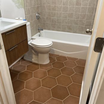 Custom Creations Marble & Tile Installation - Bathroom update in progress - General Contractors Near Me - Chula Vista, California