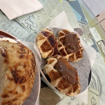 Lu Lu Coffee - Croffle bites with jam and Nutella. Crisp, light, airy and delicious! - Coffee Roasteries Near Me - Fullerton, California Lu Lu Coffee - Croffle bites with jam and Nutella. Crisp, light, airy and delicious! - Coffee Roasteries Near Me - Fullerton, California