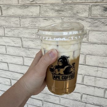 Ape Coffee - Monkey Business Latte - Coffee & Tea Near Me - Orange, California Ape Coffee - Monkey Business Latte - Coffee & Tea Near Me - Orange, California