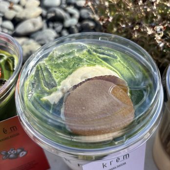 Krém - banana matcha - Bubble Tea Near Me