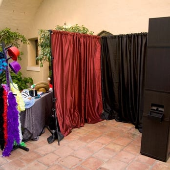 Red Curtain Photo Studio - The other side of the booth. - Party Equipment Rentals Near Me Red Curtain Photo Studio - The other side of the booth. - Party Equipment Rentals Near Me